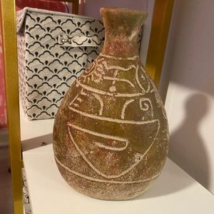 Boho ceramic vase